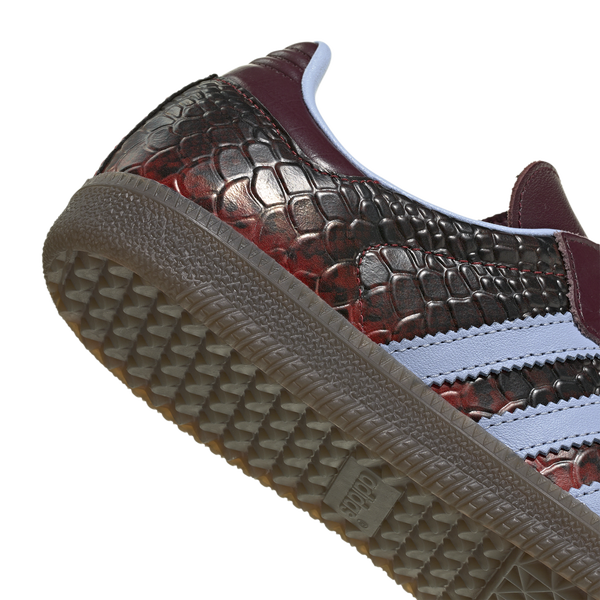 adidas Originals Samba OG - Women's - Blue Dawn/Gold Metallic/Maroon - Image 6