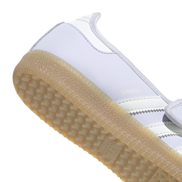 adidas Originals Samba Jane - Women's - Off White/Frozen Purple/Gum - Image 6