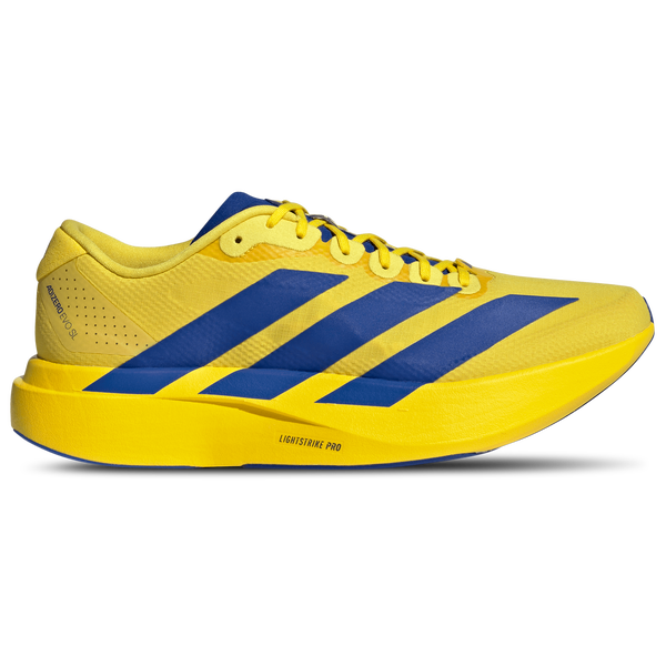 adidas Adizero Evo SL - Men's - Yellow/Team Royal Blue/Iron Met