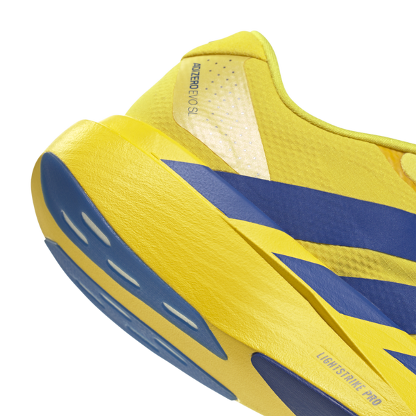 adidas Adizero Evo SL - Men's - Yellow/Team Royal Blue/Iron Met - Image 6