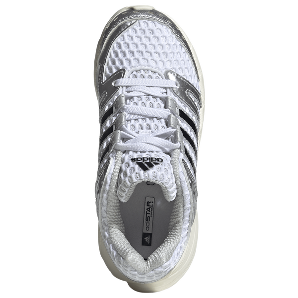adidas Adistar Control 5 - Boys' Preschool - White/Silver Metallic/Grey - Image 4