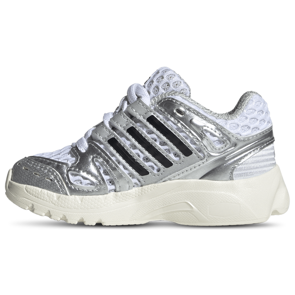 adidas Adistar Control 5 - Boys' Toddler - White/Silver - Image 2