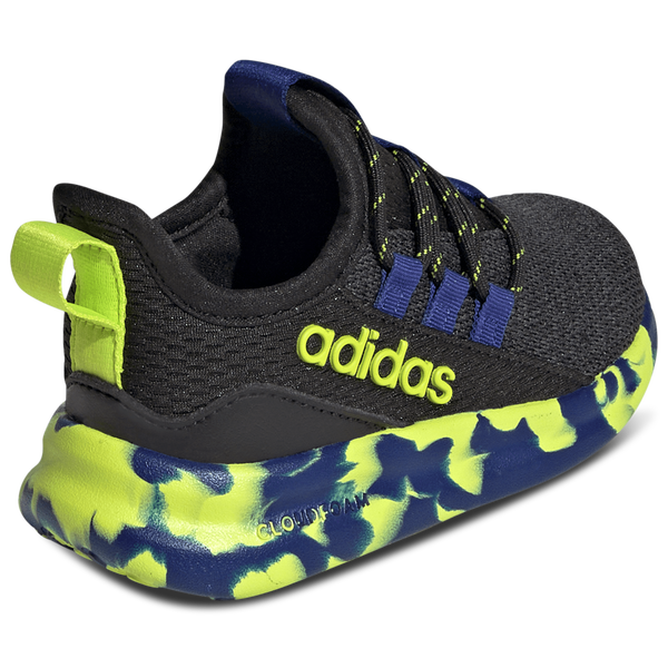 adidas Lite Racer Adapt 8.0 Elastic Lace - Boys' Toddler - Core Black/Solar Slime/Mystery Ink - Image 3