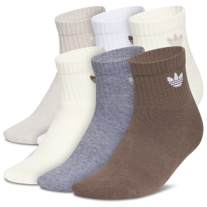 adidas Originals 6 Pack Crew Socks - Youth - Tan/Tan