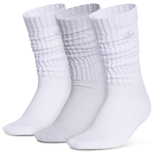 adidas Originals Scrunch Socks 3 Pack - Youth - White/Clear Grey/Clear Onix Grey