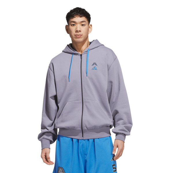adidas Anthony Edwards Foundation Full-Zip Hoodie - Men's - Slate