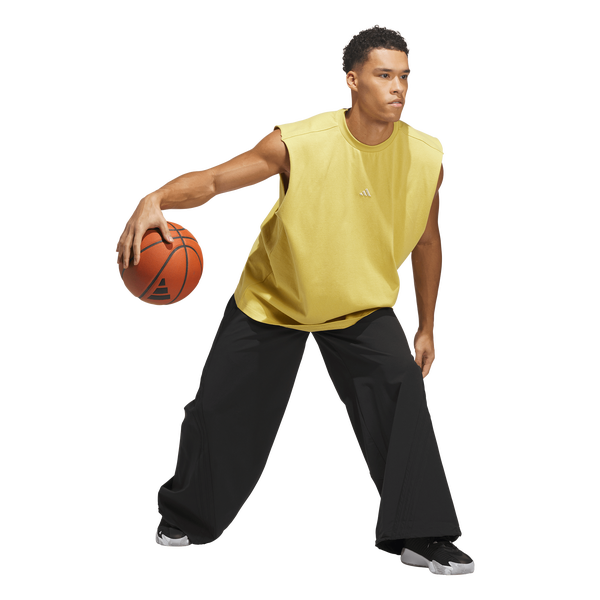 adidas Basketball Woven Pants - Men's - Black - Image 5