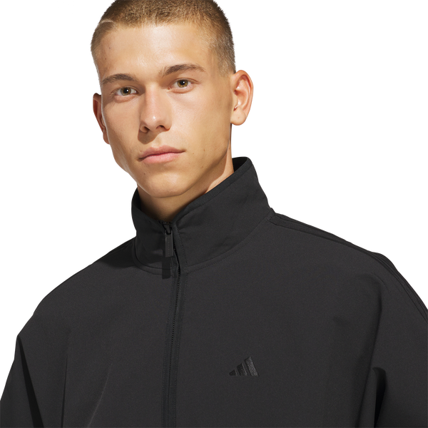 adidas Basketball Woven Track Jacket - Men's - Black - Image 3