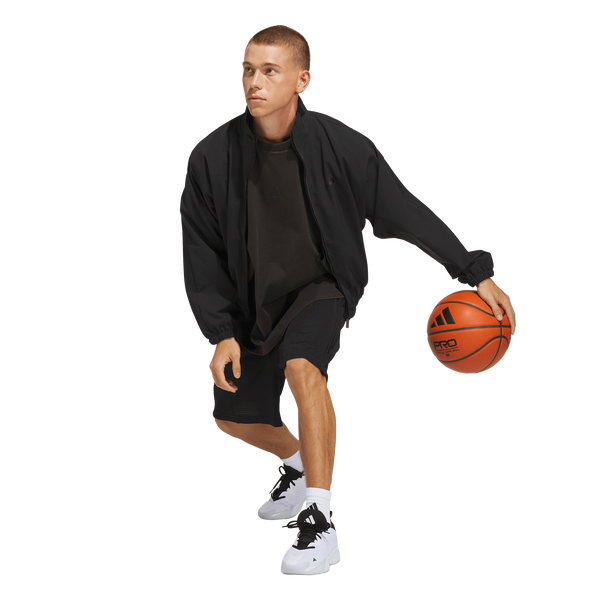 adidas Basketball Woven Track Jacket - Men's - Black - Image 5