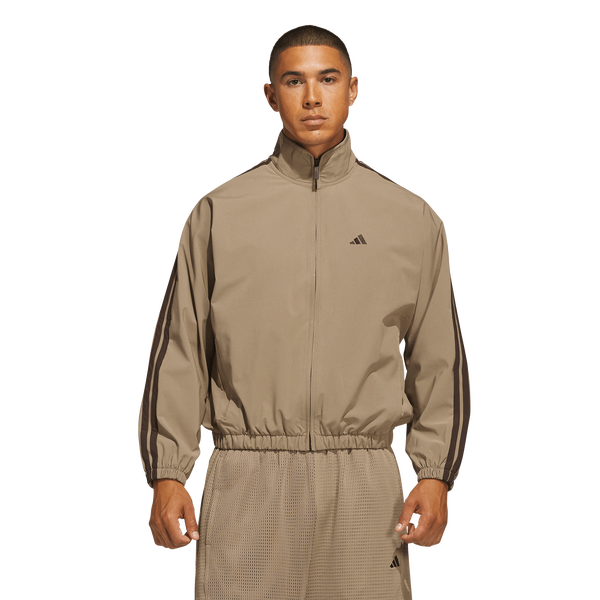 adidas Basketball Woven Track Jacket - Men's - Khaki