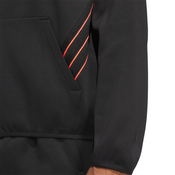 adidas Crazy Warm Full-Zip Hoodie - Men's - Black/Solar Turbo - Image 4