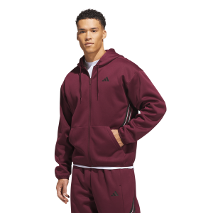 adidas Crazy Warm Full-Zip Hoodie - Men's - Maroon