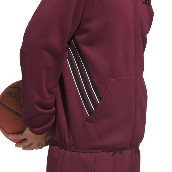 adidas Crazy Warm Full-Zip Hoodie - Men's - Maroon - Image 4