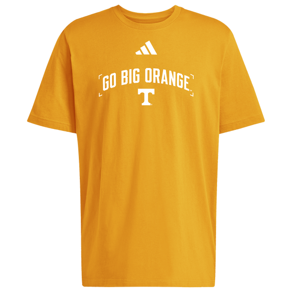 adidas College Slogan Short Sleeve T-Shirt - Men's - Orange