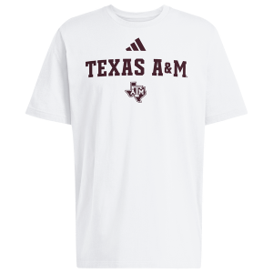 adidas College Wordmark Short Sleeve T-Shirt - Men's - White