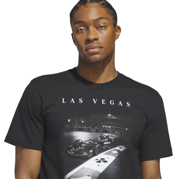 adidas Las Vegas Mercedes T-Shirt - Men's - Black - Image 3