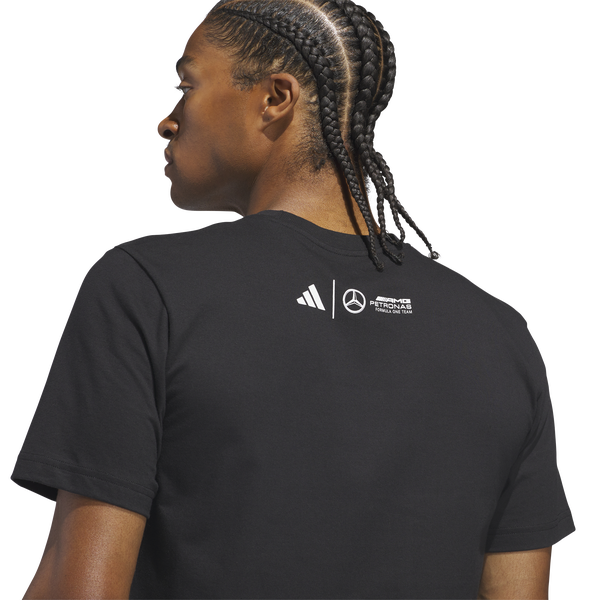 adidas Las Vegas Mercedes T-Shirt - Men's - Black - Image 4