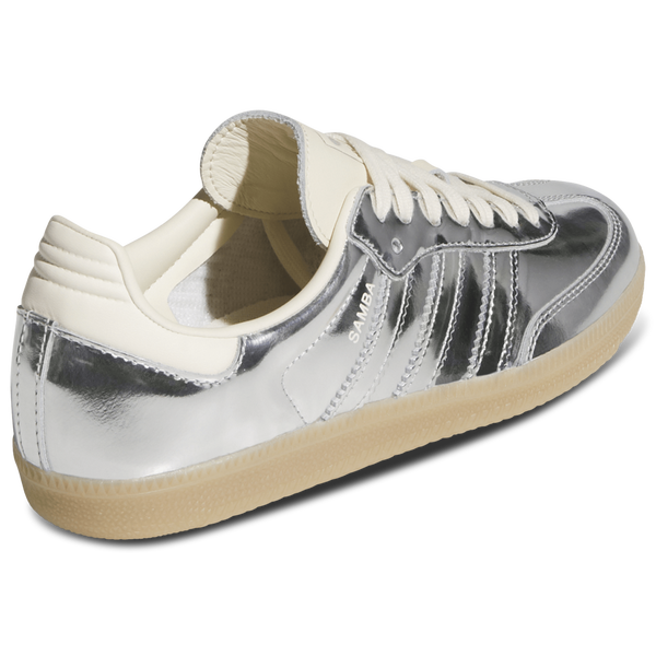 adidas Originals Samba OG - Women's - Silver/White - Image 3