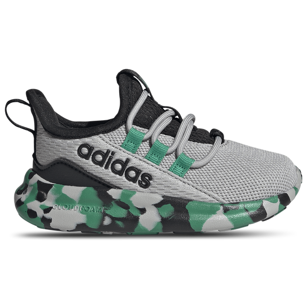 adidas Lite Racer Adapt 8.0 Elastic Lace - Boys' Toddler - Court Green/Grey/Core Black