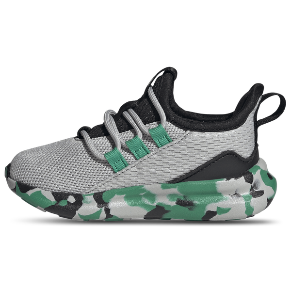 adidas Lite Racer Adapt 8.0 Elastic Lace - Boys' Toddler - Court Green/Grey/Core Black - Image 2