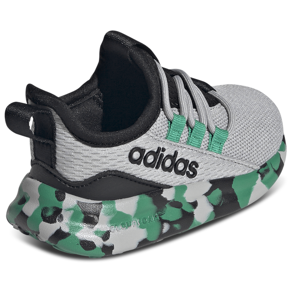 adidas Lite Racer Adapt 8.0 Elastic Lace - Boys' Toddler - Court Green/Grey/Core Black - Image 3