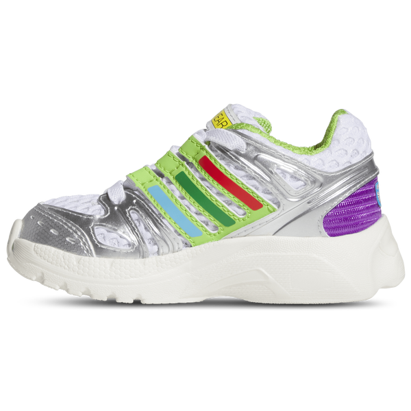 adidas Originals Control 5 - Boys' Toddler - Silver Mtlc/Solar Slime/Ftwr White - Image 2