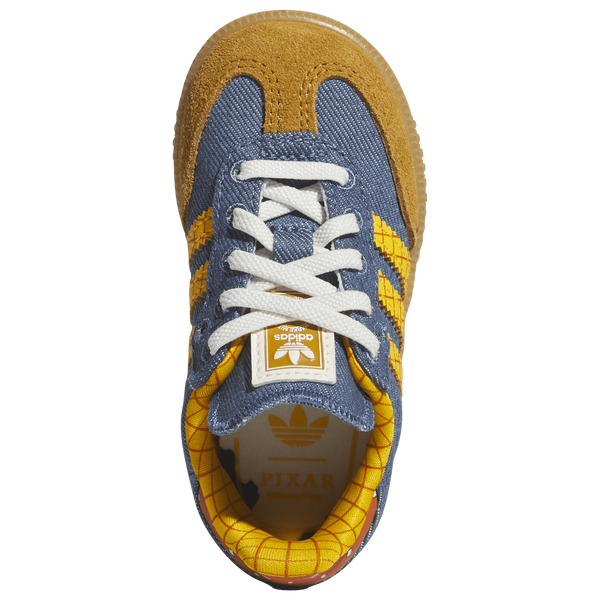 adidas Originals Samba - Girls' Toddler - Blue/Multi - Image 4