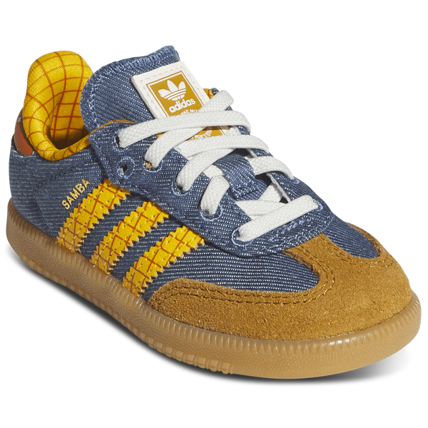 adidas Originals Samba - Girls' Toddler - Blue/Multi - Image 6