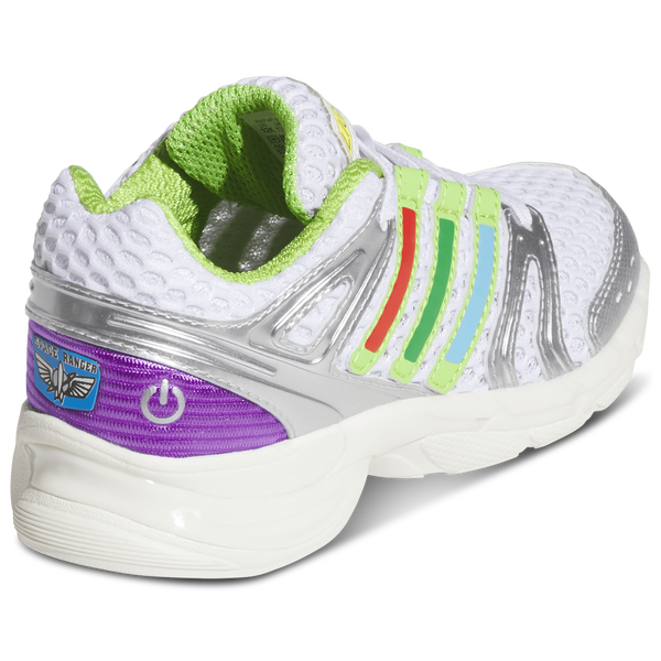 adidas Originals Control 5 - Boys' Preschool - Ftwr White/Solar Slime/Silver Mtlc - Image 3