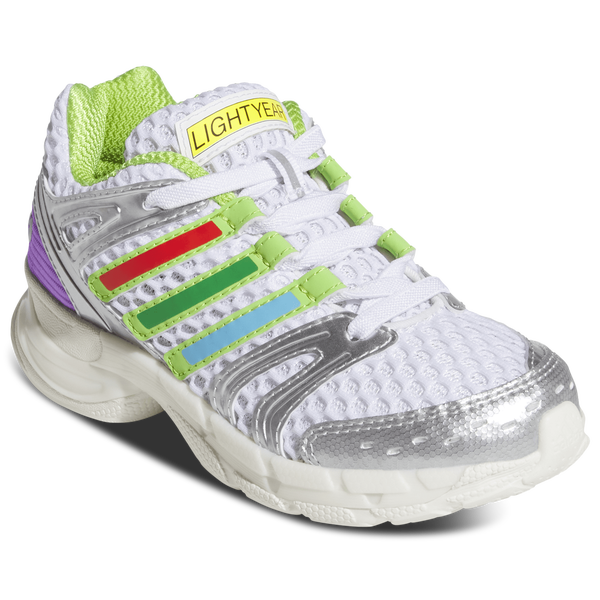 adidas Originals Control 5 - Boys' Preschool - Ftwr White/Solar Slime/Silver Mtlc - Image 6