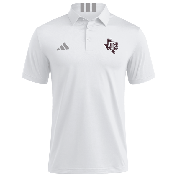 adidas College Short Sleeve Polo - Men's - White