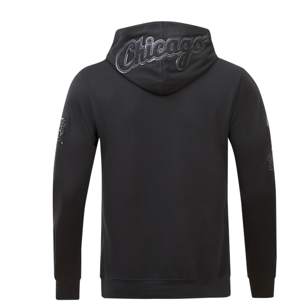 Pro Standard Chicago White Sox Triple Black Dk PO Hoodie - Men's - Image 2