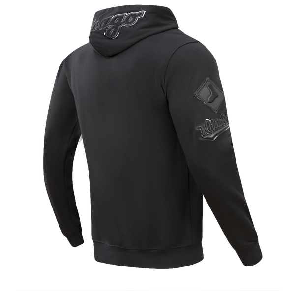 Pro Standard Chicago White Sox Triple Black Dk PO Hoodie - Men's - Image 4