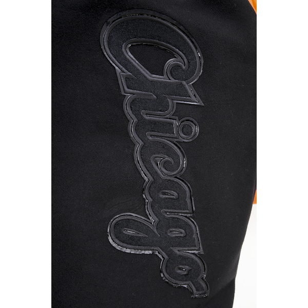 Pro Standard Chicago White Sox Triple Black Wool Varsity Jckt - Men's - Image 6