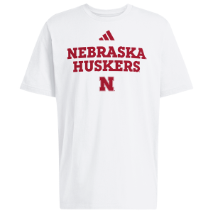 adidas College Wordmark Short Sleeve T-Shirt - Men's - White
