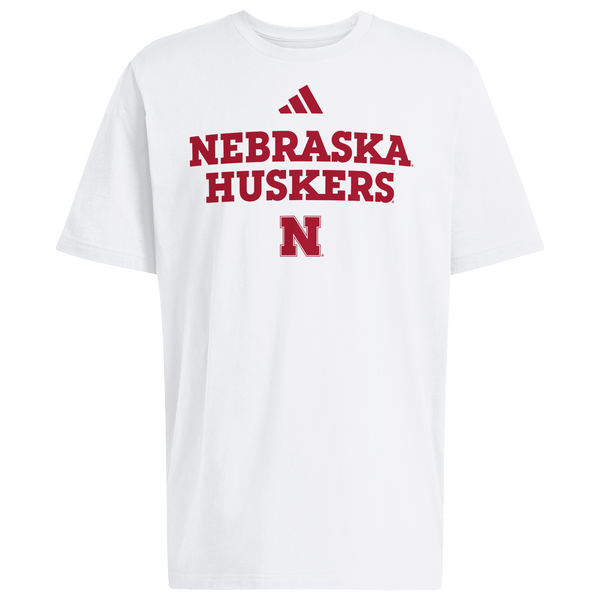 adidas College Wordmark Short Sleeve T-Shirt - Men's - White