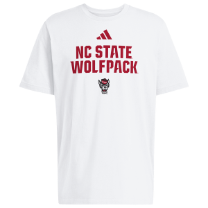 adidas College Wordmark Short Sleeve T-Shirt - Men's - White