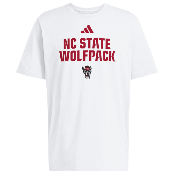 adidas College Wordmark Short Sleeve T-Shirt - Men's - White