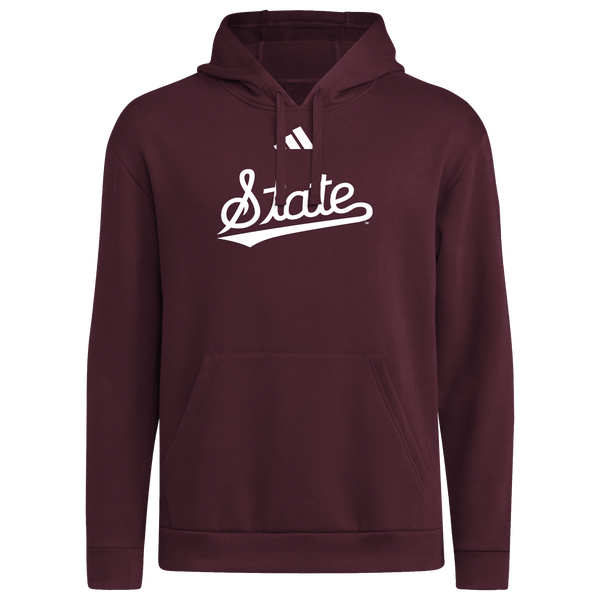 adidas College Logo Hoodie - Men's - Maroon