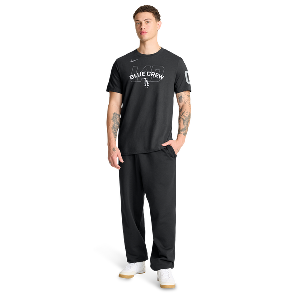 Nike Dodgers Hot Corner T-Shirt - Men's - Black - Image 5