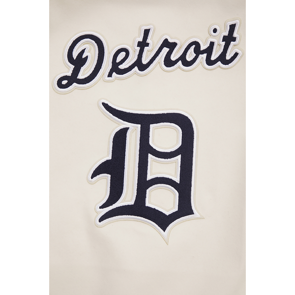 Pro Standard Detroit Tigers Retro Classic Wool Varsity Jacket - Men's - Eggshell/Midnight Navy - Image 6