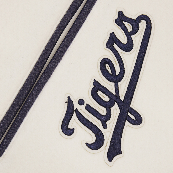 Pro Standard Detroit Tigers Retro Classic Wool Varsity Jacket - Men's - Eggshell/Midnight Navy - Image 7