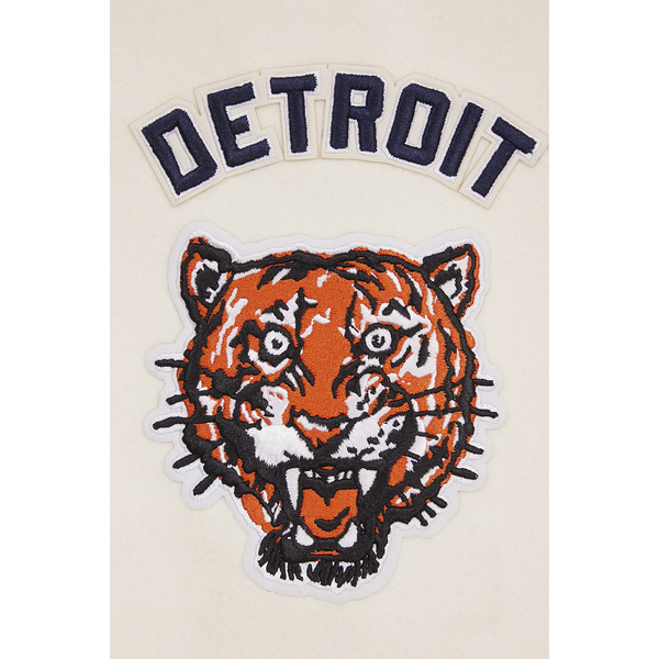 Pro Standard Detroit Tigers Retro Classic Wool Varsity Jacket - Men's - Eggshell/Midnight Navy - Image 8