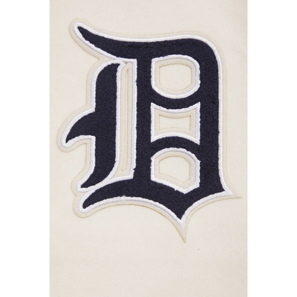 Pro Standard Detroit Tigers Retro Classic Wool Varsity Jacket - Men's - Eggshell/Midnight Navy - Image 9