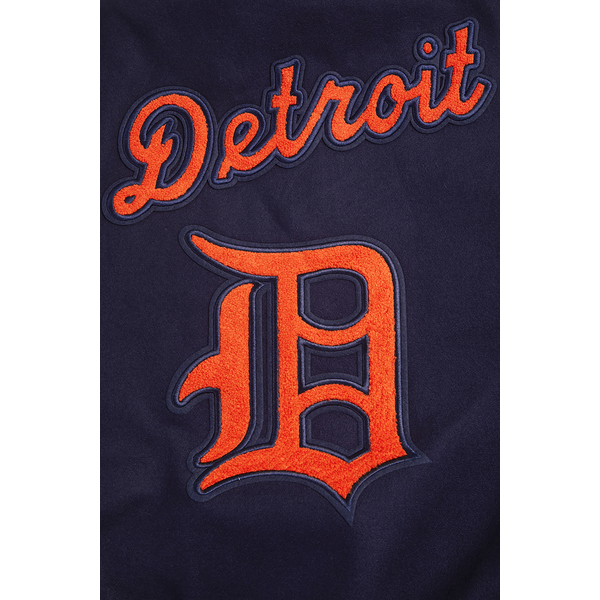 Pro Standard Detroit Tigers Retro Classic Wool Varsity Jacket - Men's - Midnight Navy/Orange/Midnight Navy - Image 6