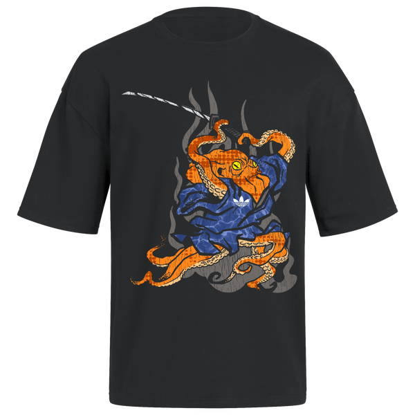 adidas Japanese Samurai Squid Graphic T-Shirt - Men's - Black/Black