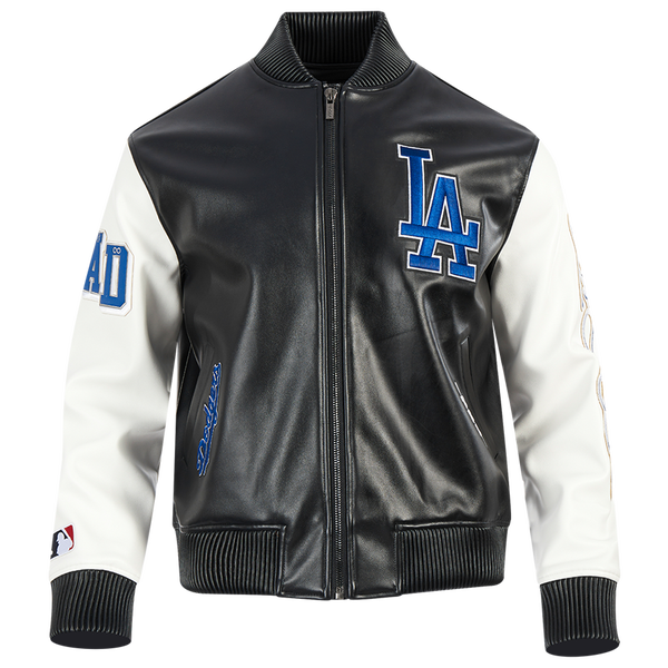 Pro Standard Los Angeles Dodgers City Signature Varsity Jckt - Men's - Black/White