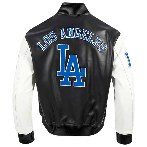 Pro Standard Los Angeles Dodgers City Signature Varsity Jckt - Men's - Black/White - Image 2
