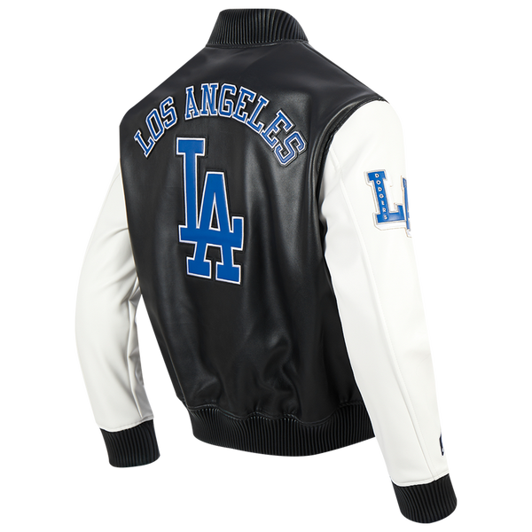 Pro Standard Los Angeles Dodgers City Signature Varsity Jckt - Men's - Black/White - Image 4