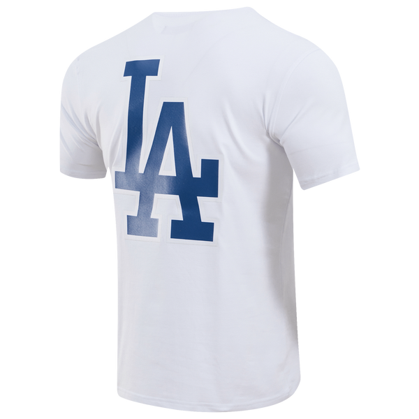 Pro Standard Los Angeles Dodgers Logo Classic Mesh Taping Tee - Men's - White - Image 4